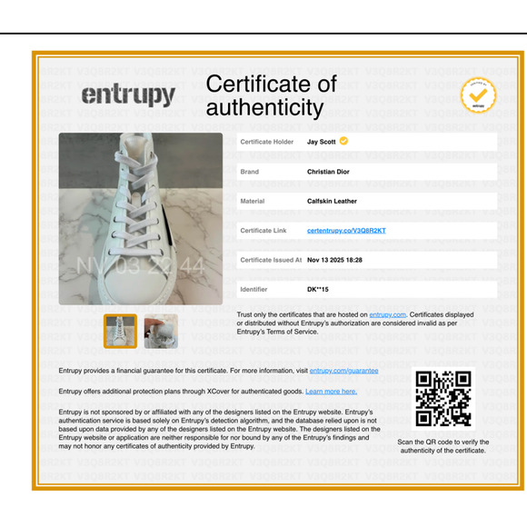 Dior B23 High Top Sneakers White Oblique Monogram Size 44 EU / 10.5 US Men’s - Picture 2 of 10